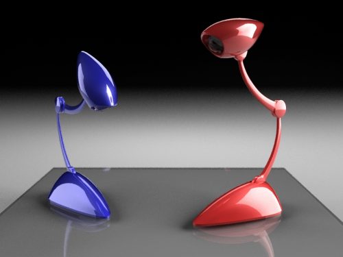 Lampes sur fond noir 01